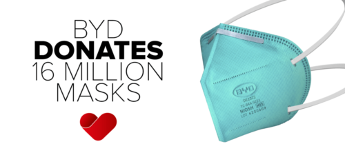 PPE MANUFACTURER BYD MARKS AFRICA MASK WEEK WITH DONATION OF 16 MILLION MASKS TO SUPPORT THE FIGHT AGAINST COVID-19